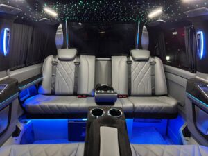 Premium Mercedes Vito interior for VIP transfers